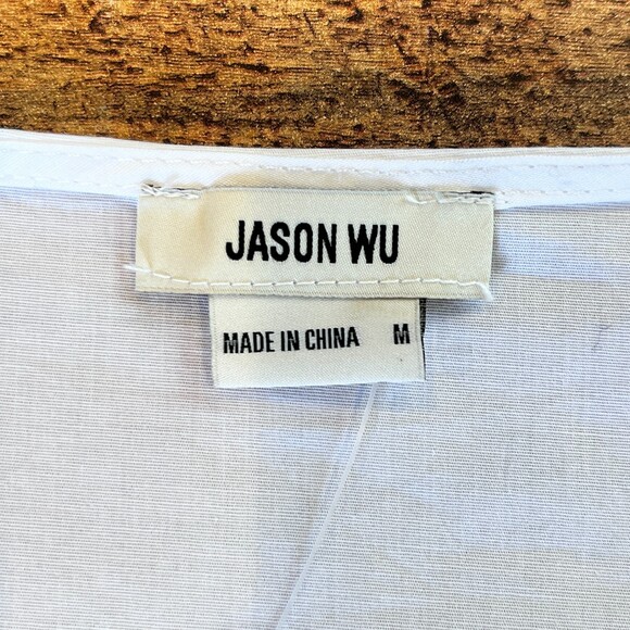 Jason Wu Puff Sleeve Wrap Top Blouse Long Sleeves NEW NWT $198 - Picture 5 of 9
